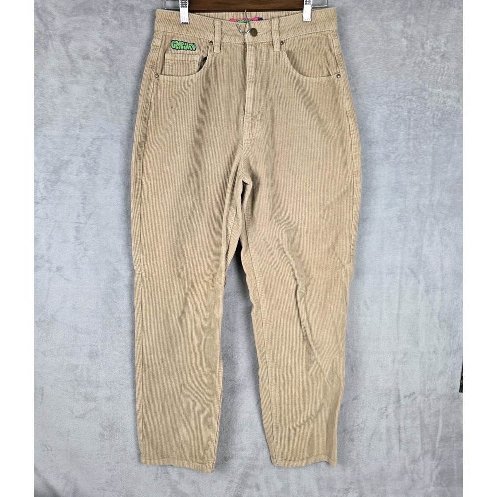 Empyre Tan Corduroy High Rise Relaxed Pants Womens Size 8 Beige Skater 90s Style
